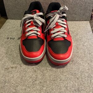 Puma Red and Black Athletic Shoes